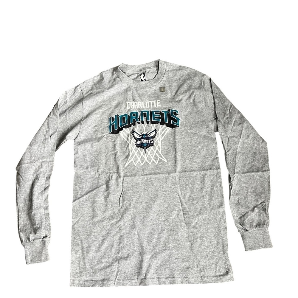NBA Charlotte Hornets Gray Long Sleeve Tee